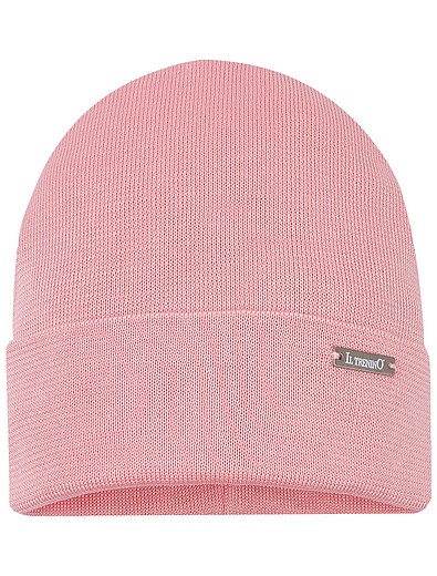 Розовая хлопковая шапка бини Il Trenino - 1354509270211 - Фото 1