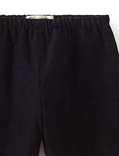 Черные хлопковые брюки Bonpoint - 1084519184504 - Фото 3