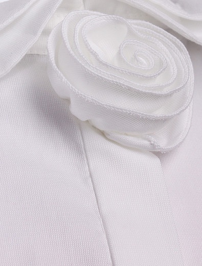 Белая блуза из хлопка Aletta - 1031209680112 - Фото 3