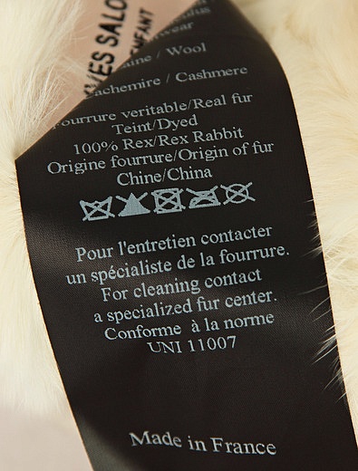 Наушники с мехом кролика Yves Salomon - 1614508080090 - Фото 5