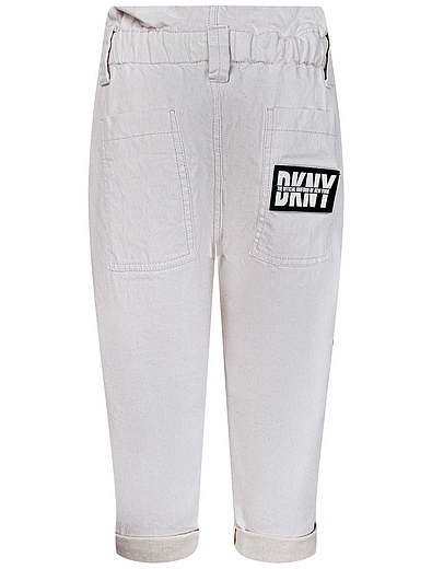 Хлопковые брюки DKNY - 1084509171996 - Фото 3