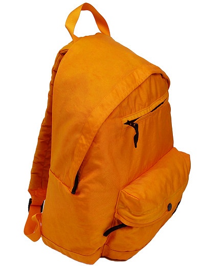 Оранжевый рюкзак с логотипом-нашивкой Stone Island - 1504518170037 - Фото 4