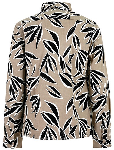 Бежевая рубашка с принтом листья Antony Morato - 1014519411348 - Фото 2