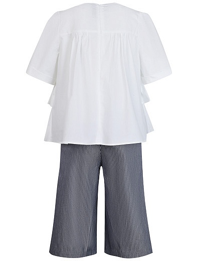 Комплект из брюк и футболки с воланами Simonetta - 3023009970287 - Фото 2