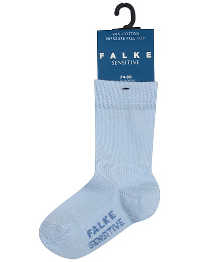 Голубые хлопковые носки FALKE - 1534529171006 - Фото 1