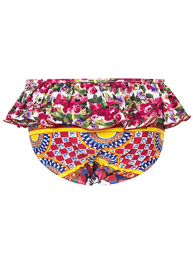 Плавки с цветочным принтом Dolce & Gabbana - 0872509771152 - Фото 3