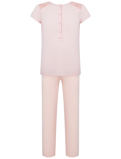 Розовая пижама с кружевными вставками Sognatori - 0214509070475 - Фото 1