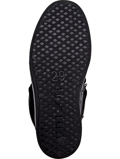 Черные ботинки со шнуровкой и глиттером UNISA - 2031109780034 - Фото 5