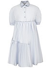 Голубое платье-рубашка - 1054509376806