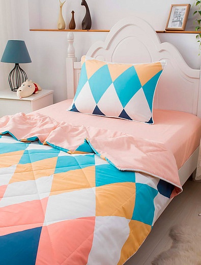 Комплект постельного белья с цветными ромбами Sofi de Marko - 5054508280063 - Фото 3