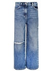 Широкие джинсы с потёртостями - 1164509372415