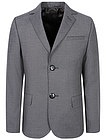 Каменно-серый пиджак силуэта Slim - 1334519280738