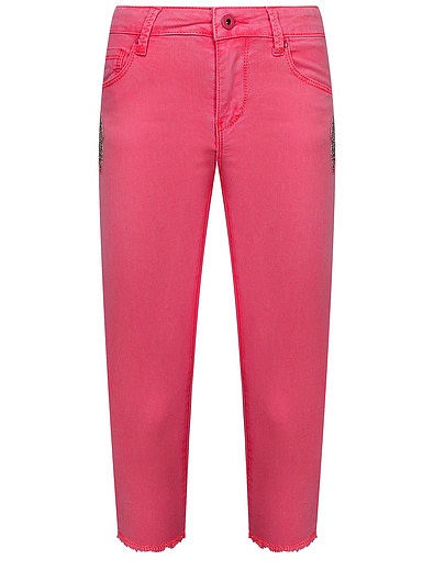 Розовые брюки с бантиками Billieblush - 1084509172153 - Фото 1