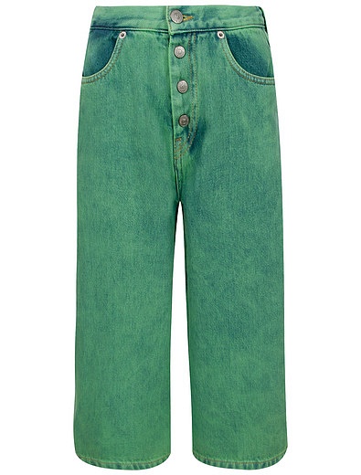 Зеленые свободные джинсы MM6 Maison Margiela - 1164529370118 - Фото 1