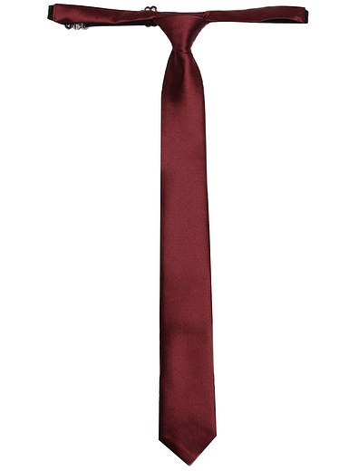 Узкий бордовый галстук SILVER SPOON - 1324518280211 - Фото 1