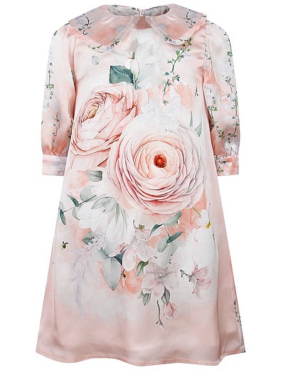Нежно розовое платье с цветочным принтом EIRENE - 1054509271477 - Фото 1