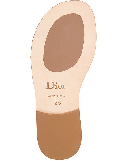Босоножки из натуральной кожи с узором Cannage Dior - 2162609770031 - Фото 5