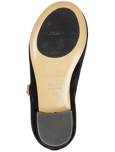 бархатные туфли декорированные пуговицей Dolce & Gabbana - 2011109880354 - Фото 5