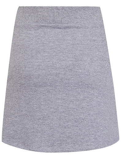 Серая юбка с контрастными полосками Little Elevenparis - 1041709970149 - Фото 2
