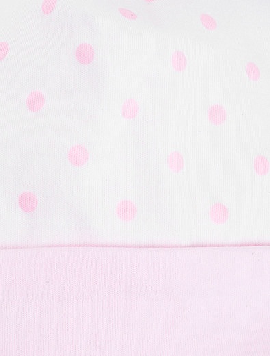 Белая шапочка в розовый горошек Kissy Kissy - 1353709770064 - Фото 2
