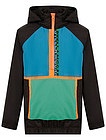 Куртка-анорак в стиле колорблок - 1074519274053