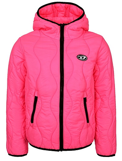 Розовая стёганая куртка Diesel - 1074529410281 - Фото 1