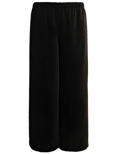 Свободные брюки черного цвета Il Gufo - 1084509386291 - Фото 1