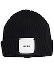 Черная шапка с логотипом - 1354519381112