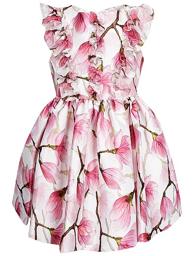 Платье с цветочным узором и оборками David Charles - 1051209973182 - Фото 1
