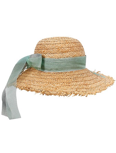 Шляпа из рафии с лентой Il Trenino - 1171908971354 - Фото 3
