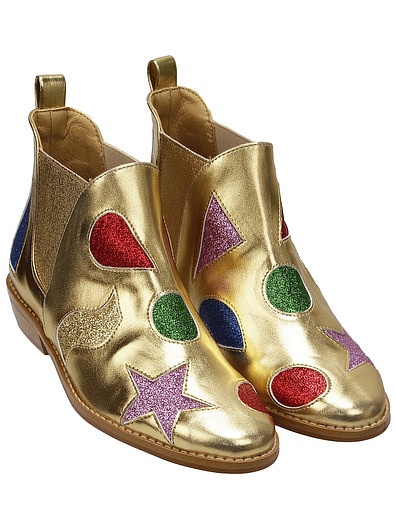 Золотистые Ботинки челси Stella McCartney - 2034509283471 - Фото 1