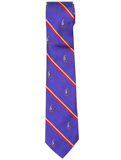 Галстук шелковый с принтом логотипа Ralph Lauren - 1321418681957 - Фото 1