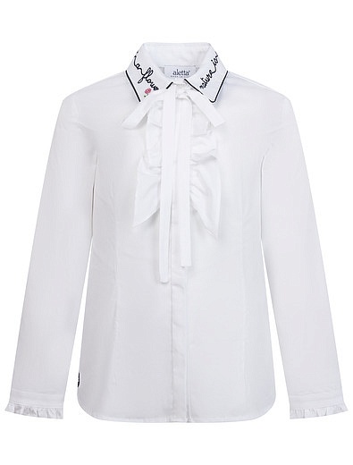 Блуза с вышивкой Aletta - 1034509081825 - Фото 1