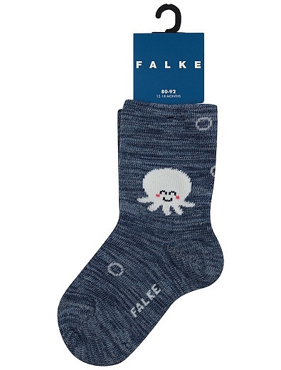 Синие носки с осьминожками FALKE - 1534529171174 - Фото 1
