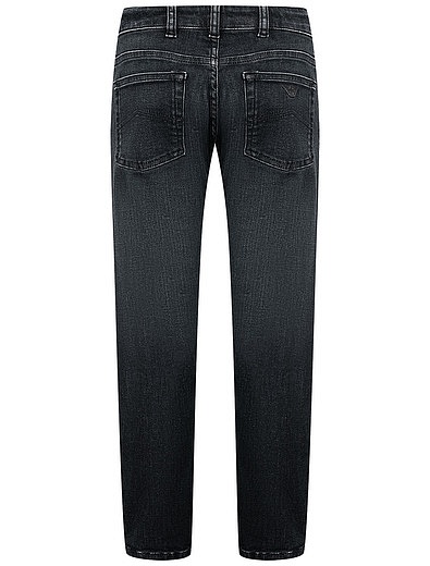 Серые джинсы прямого кроя EMPORIO ARMANI - 1164519180444 - Фото 2