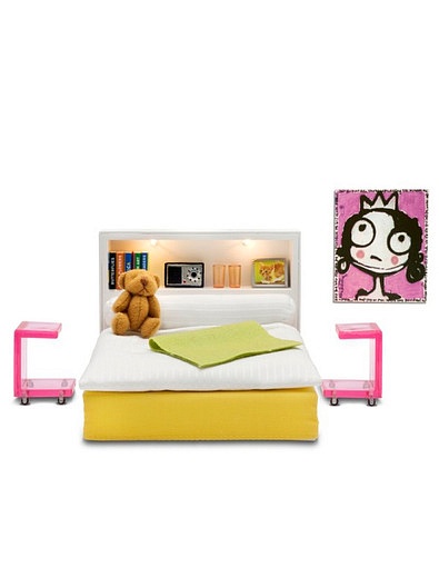 Спальня для кукольного дома с плюшевым мишкой Lundby - 6944529270480 - Фото 1
