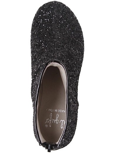 Чёрные ботинки с блестками Il Gufo - 2031109980151 - Фото 6