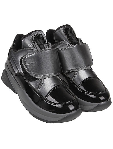 Серые ботинки на липучках Jog Dog - 2031709980063 - Фото 1
