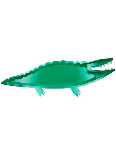 Набор тарелок (одноразовые) Крокодил Meri Meri - 2292220070217 - Фото 1