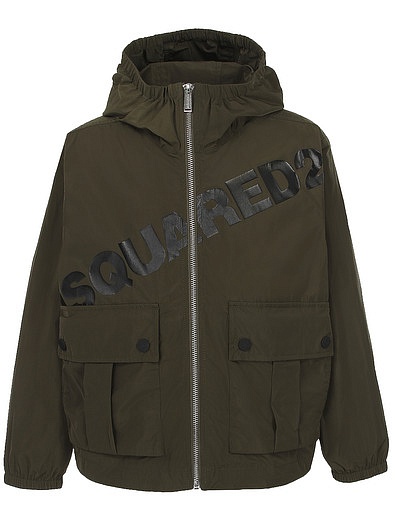 Куртка цвета хаки с объемными карманами Dsquared2 - 1074519372162 - Фото 1