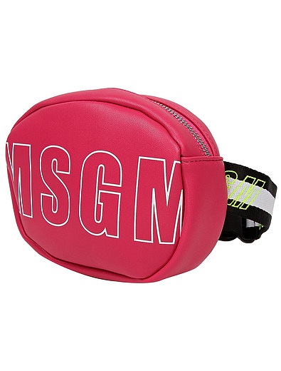 Сумка поясная с логотипом MSGM - 1204508080437 - Фото 2