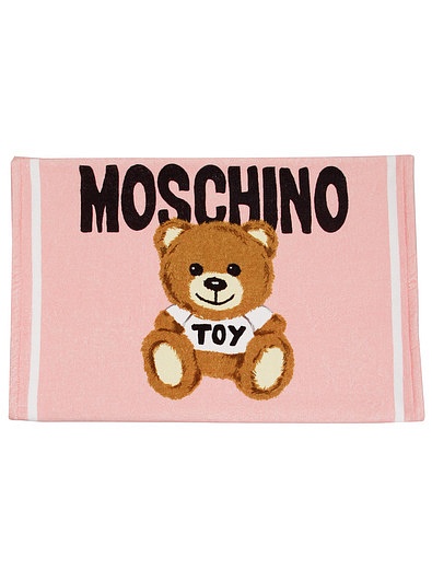 Розовое полотенце с мишкой Moschino - 3334508370073 - Фото 1