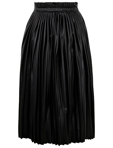 Черная плиссированная юбка MM6 Maison Margiela - 1044509183238 - Фото 3