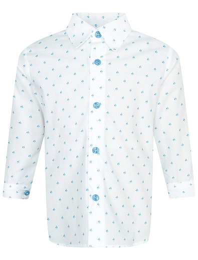 Комплект из голубого кардигана, рубашки, брюк и бабочки Colorichiari - 3044519370503 - Фото 5