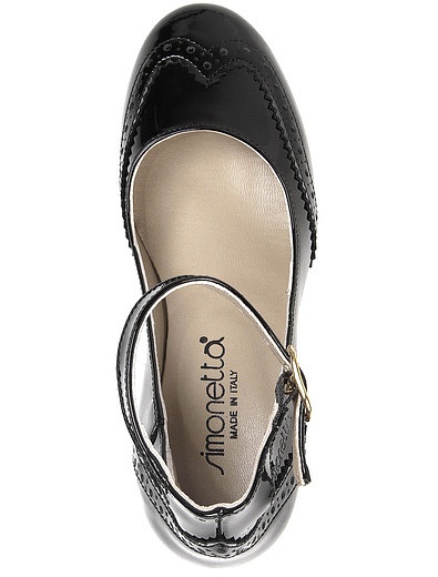 Черные лакированные туфли Simonetta - 2011109980344 - Фото 4