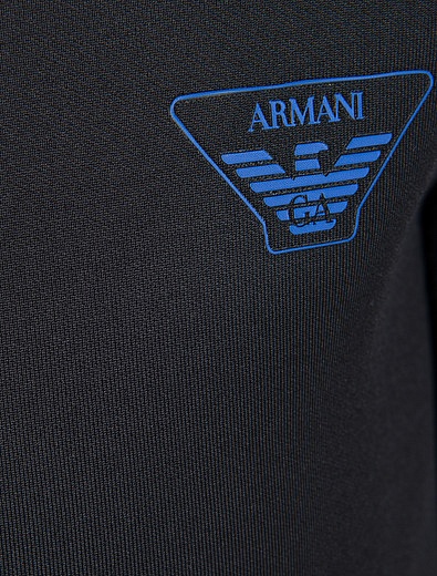 Толстовка на молнии с аппликацией логотипа EMPORIO ARMANI - 0071119780152 - Фото 2