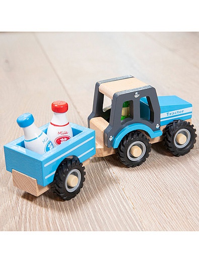 Игрушечный трактор с прицепом New Classic Toys - 7134529082100 - Фото 2