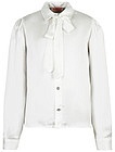 Белая блуза с бантом - 1034509387446