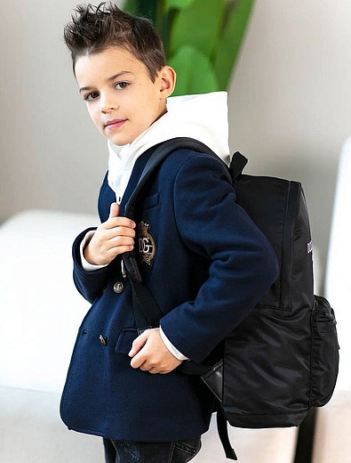 Черный рюкзак с логотипом Dolce & Gabbana - 1504528280122 - Фото 4