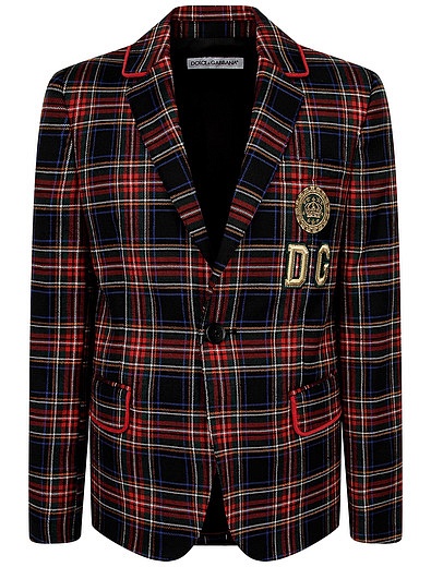 Пиджак из шерсти в клетку Dolce & Gabbana - 1334519080741 - Фото 1